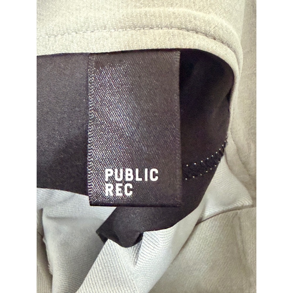 Public Rec All Day Every Day Pants Mens 38/32 Light Grey Straight Leg Trousers - Picture 5 of 6